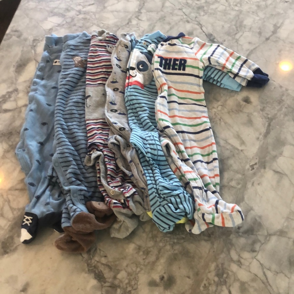 Bundle of Baby Boy PJ’s 6 Months